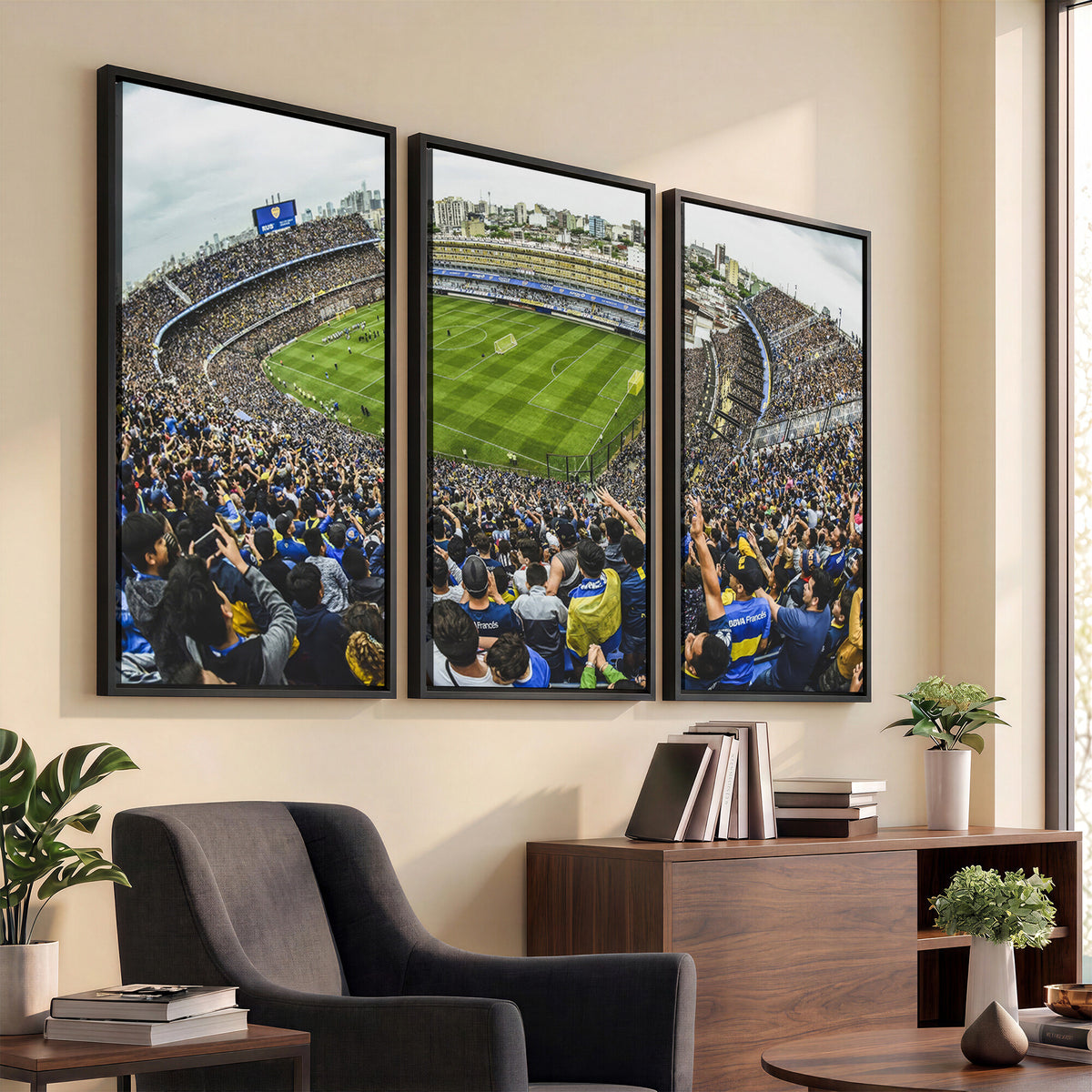 63839-MGV-CV-36X24 - Boca Juniors Soccer Team Print Wall Art, Buenos Aires Bombonera Stadium