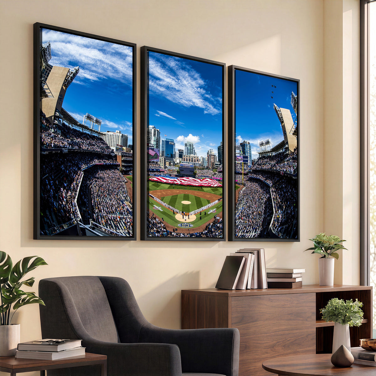 52297-MGV-CV-36X24 - San Diego Padres Baseball Team Print, Petco Park Stadium