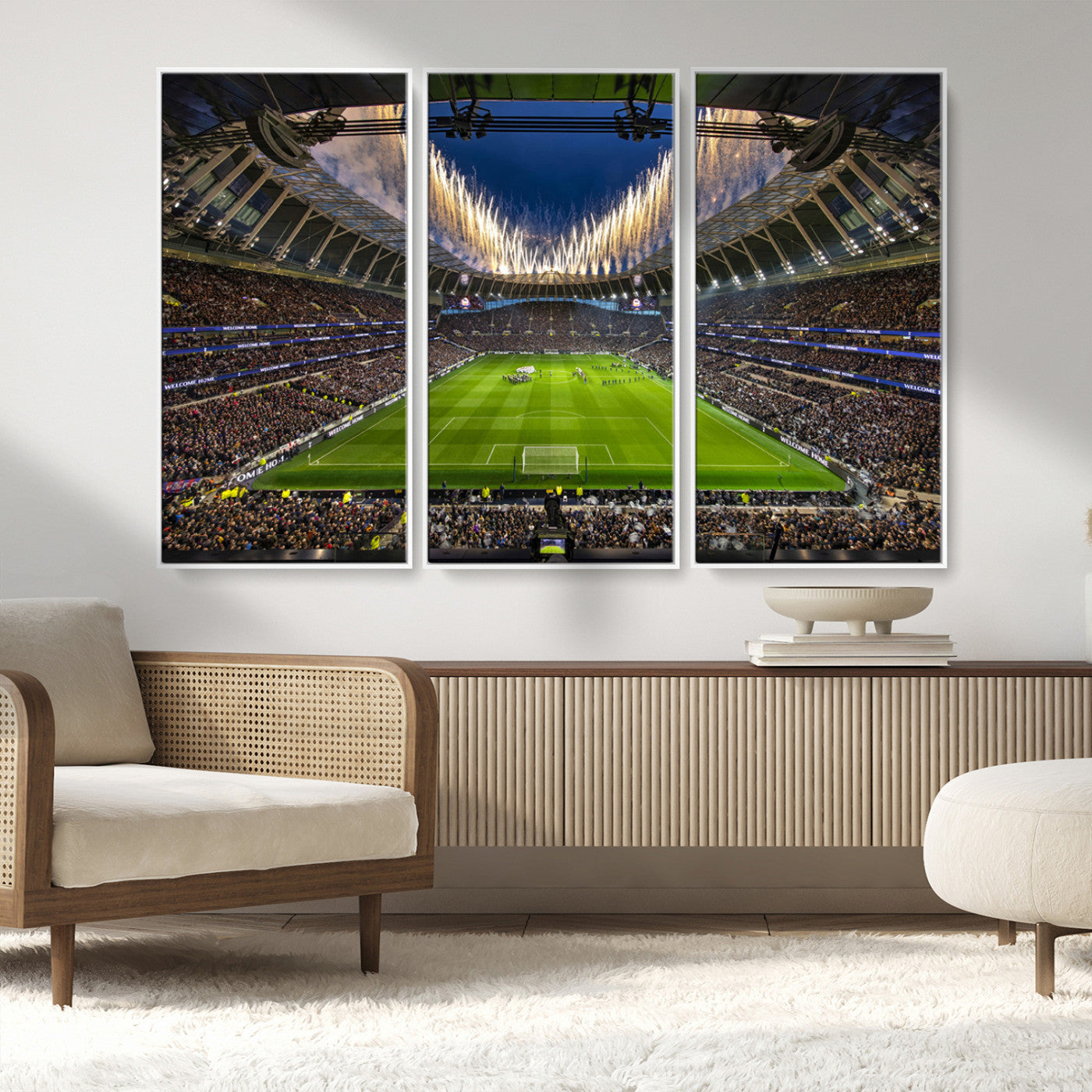 MGV-FC-48X32-3P - Tottenham Hotspur Football Team Print - London Tottenham Hotspur Stadium Wall Art Canvas Print