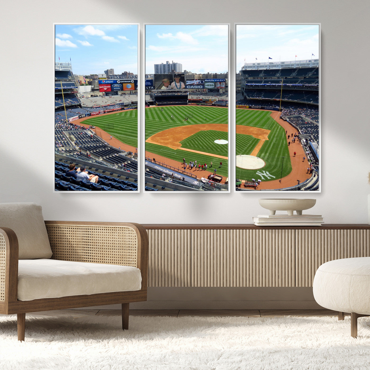 MGV-FC-48X32-3P - Buffalo Bills Stadium Wall Art - Buffalo Bills Decor- NFL Fans Gift, Perfect Sports Decor for Living