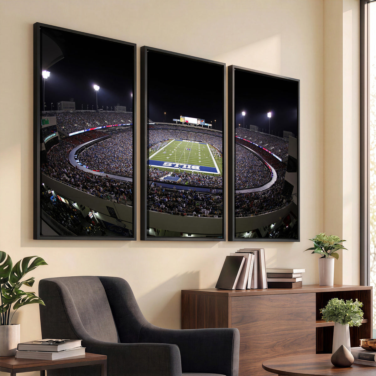 98546-MGV-CV-36X24 - Buffalo Bills NFL Football Team Print, Buffalo Highmark Stadium Wall Art