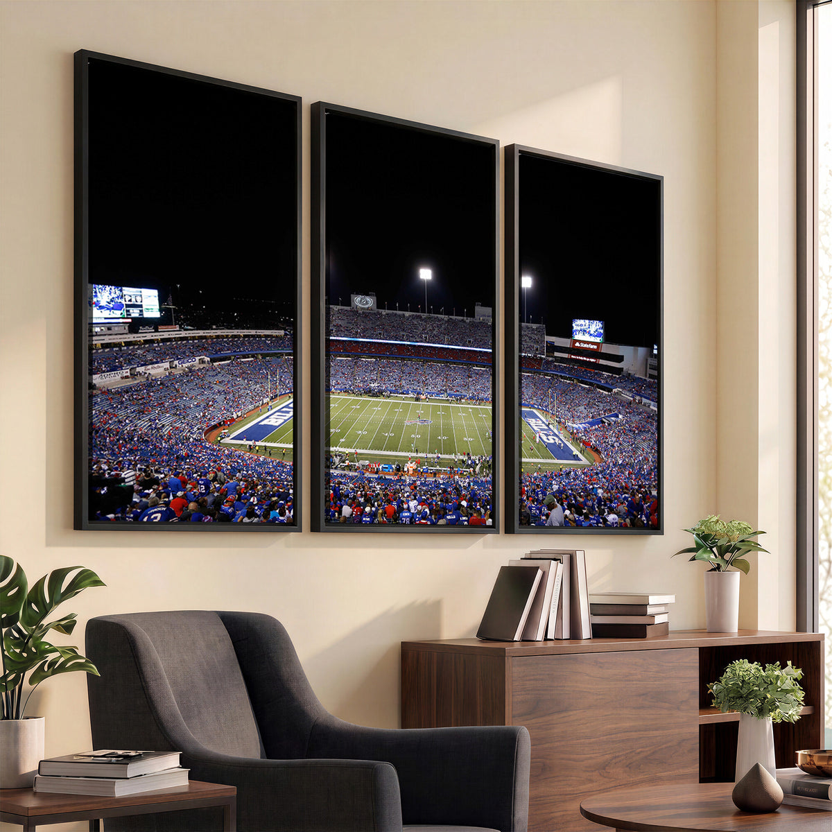 59036-MGV-CV-36X24 - Buffalo Bills Wall Art, Buffalo Bills Stadium Canvas Print for Sports Decor