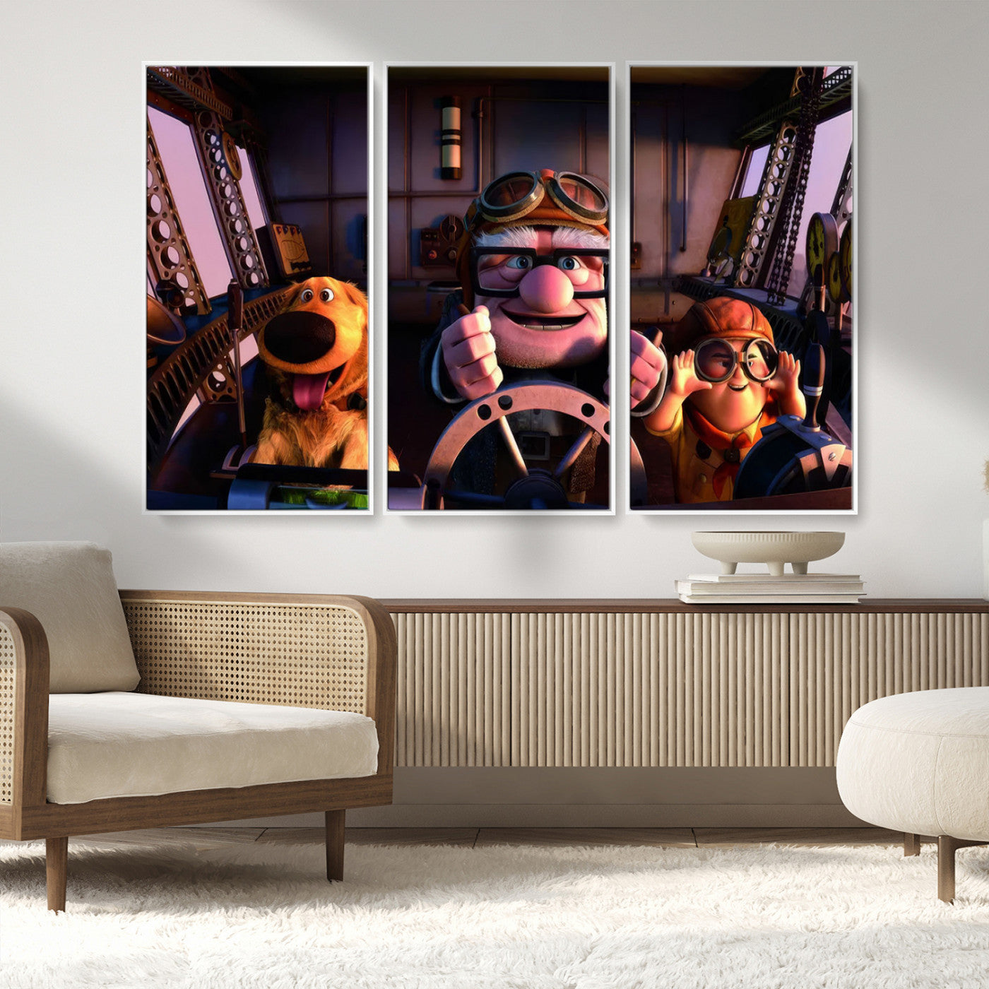 MGV-FC-48X32-3P - Carl Russel And Dog, Movie Up Poster, Movie Up Wall Art, Movie Up Poster Print, Carl