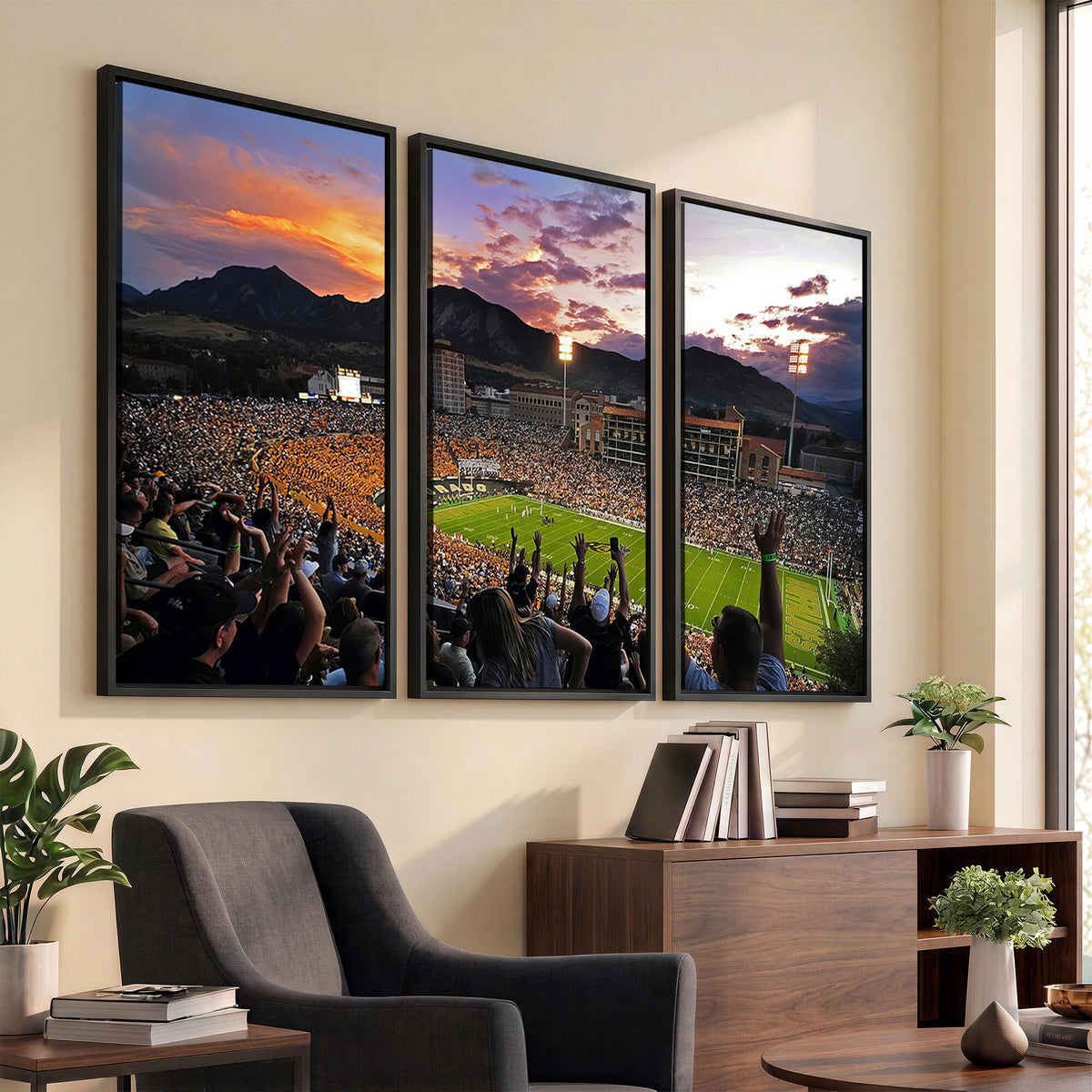 52579-MGV-CV-36X24 - Folsom Field, University of Colorado Buffaloes Football, Framed and Ready to Hang