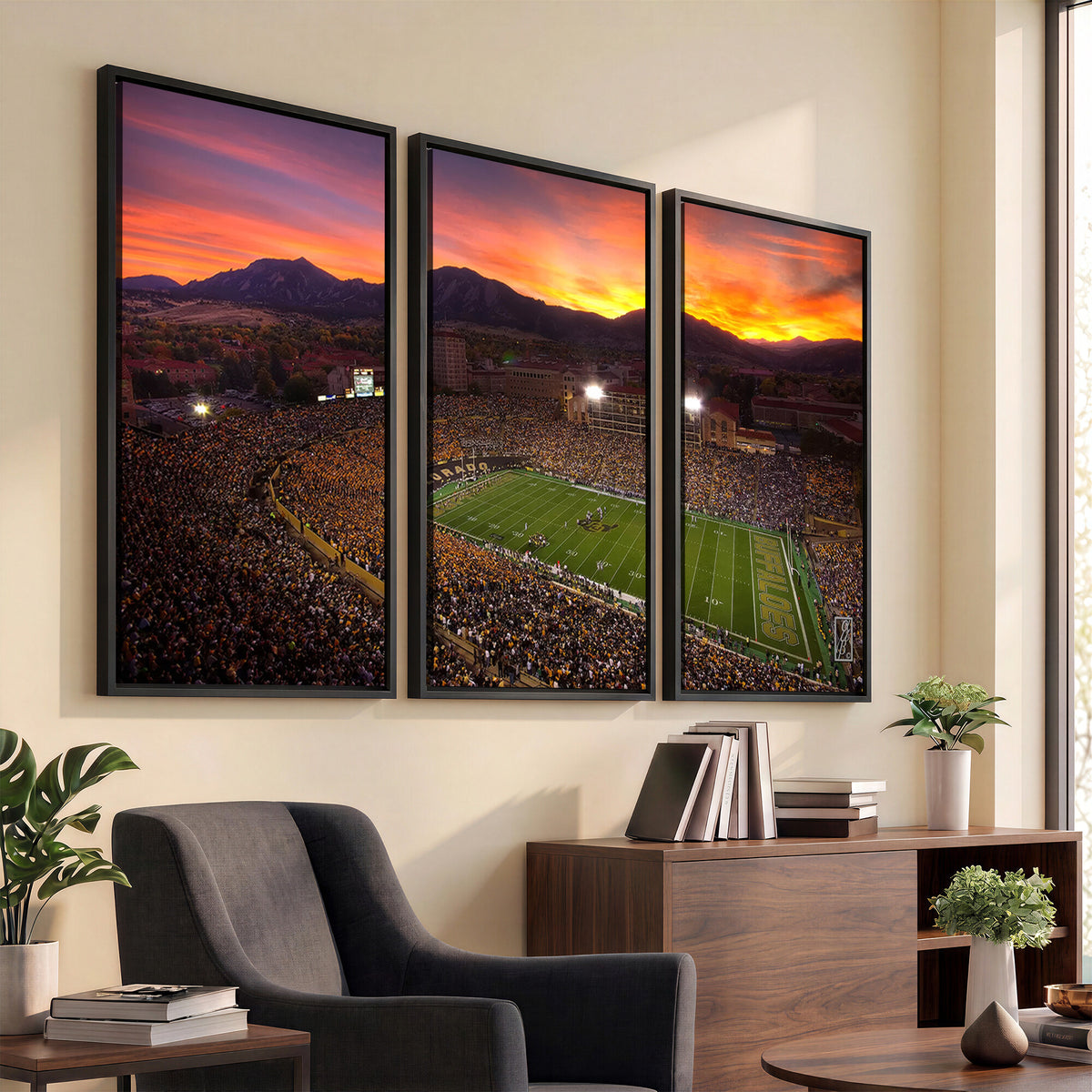84649-MGV-CV-36X24 - Folsom Field, University of Colorado Buffaloes Football, Extra Large Game Room Wall Decor