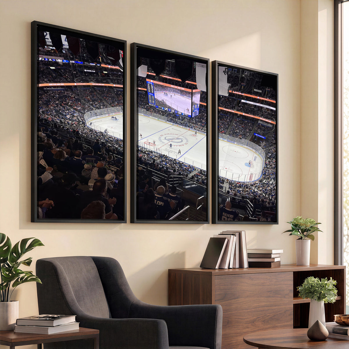 51641-MGV-CV-36X24 - Amalie Arena Florida Wall Art Canvas Print, NHL Hockey, Framed and Ready to Hang