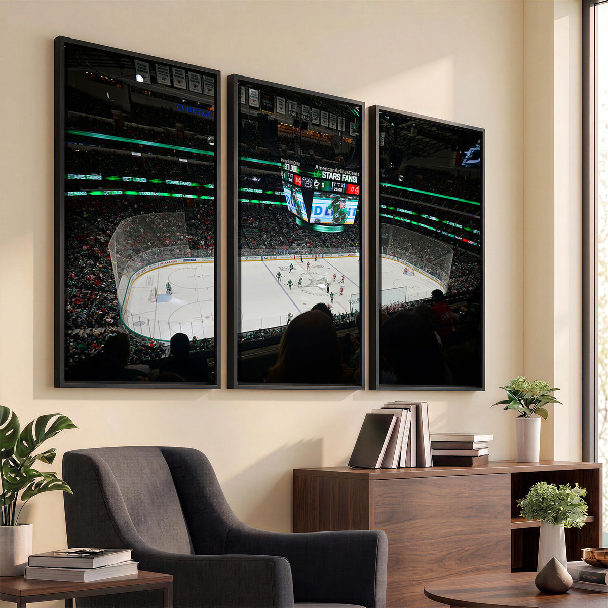 13876-MGV-CV-36X24 - American Airlines Center Dallas Stars Wall Art Canvas Print