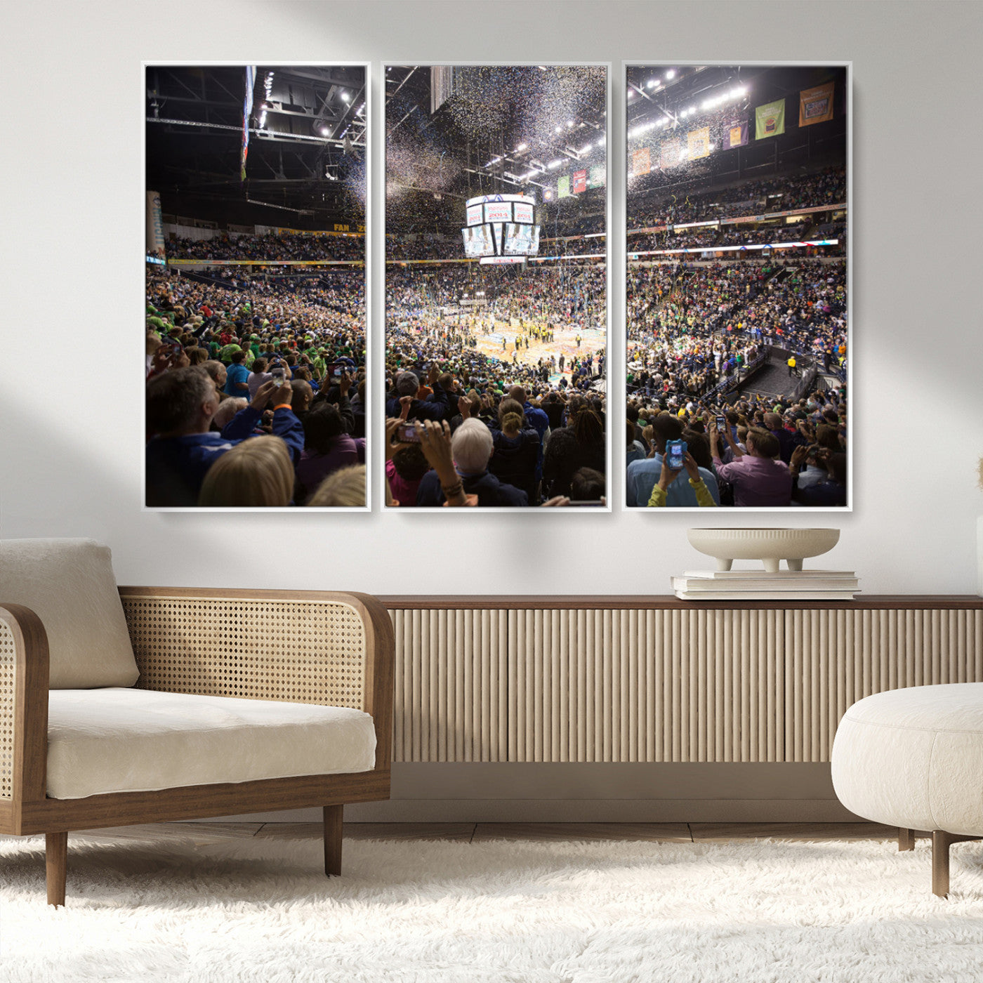 MGV-FC-48X32-3P - Bridgestone Arena Wall Art Canvas | Nashville Predators Hockey Team Print | Canvas Print | Ready to