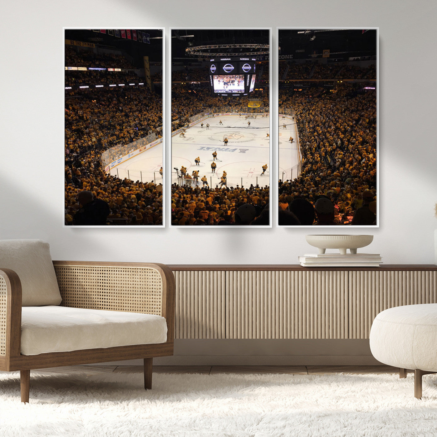 MGV-FC-48X32-3P - Bridgestone Arena - Nashville Predators Hockey Team Print - Nashville Wall Art Canvas Print