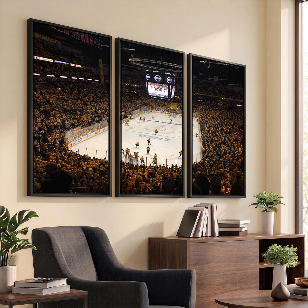 99407-MGV-CV-36X24 - Bridgestone Arena - Nashville Predators Hockey Team Print - Nashville Wall Art Canvas Print