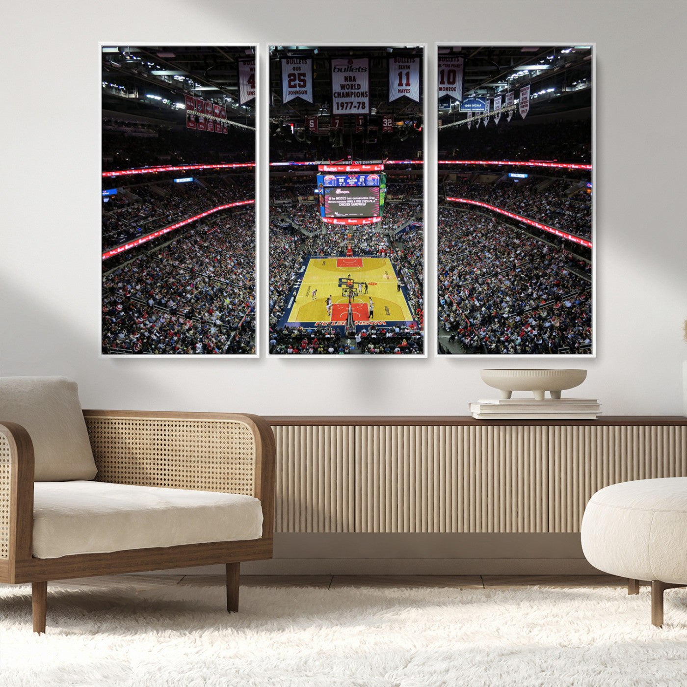 MGV-FC-48X32-3P - Capital One Arena Stadium Wall Art | Canvas Print | Ready to Hang | Washington D.C. Sports Decor