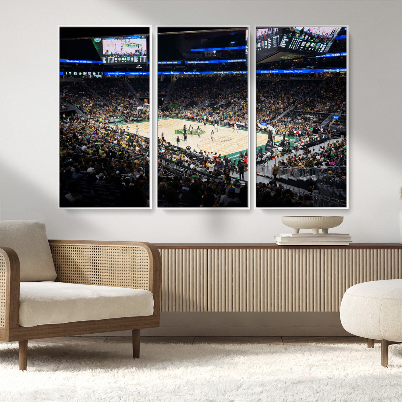 MGV-FC-48X32-3P - Climate Pledge Arena | Washington Seattle Kraken Hockey Stadium Wall Art | Canvas Print | Ready to