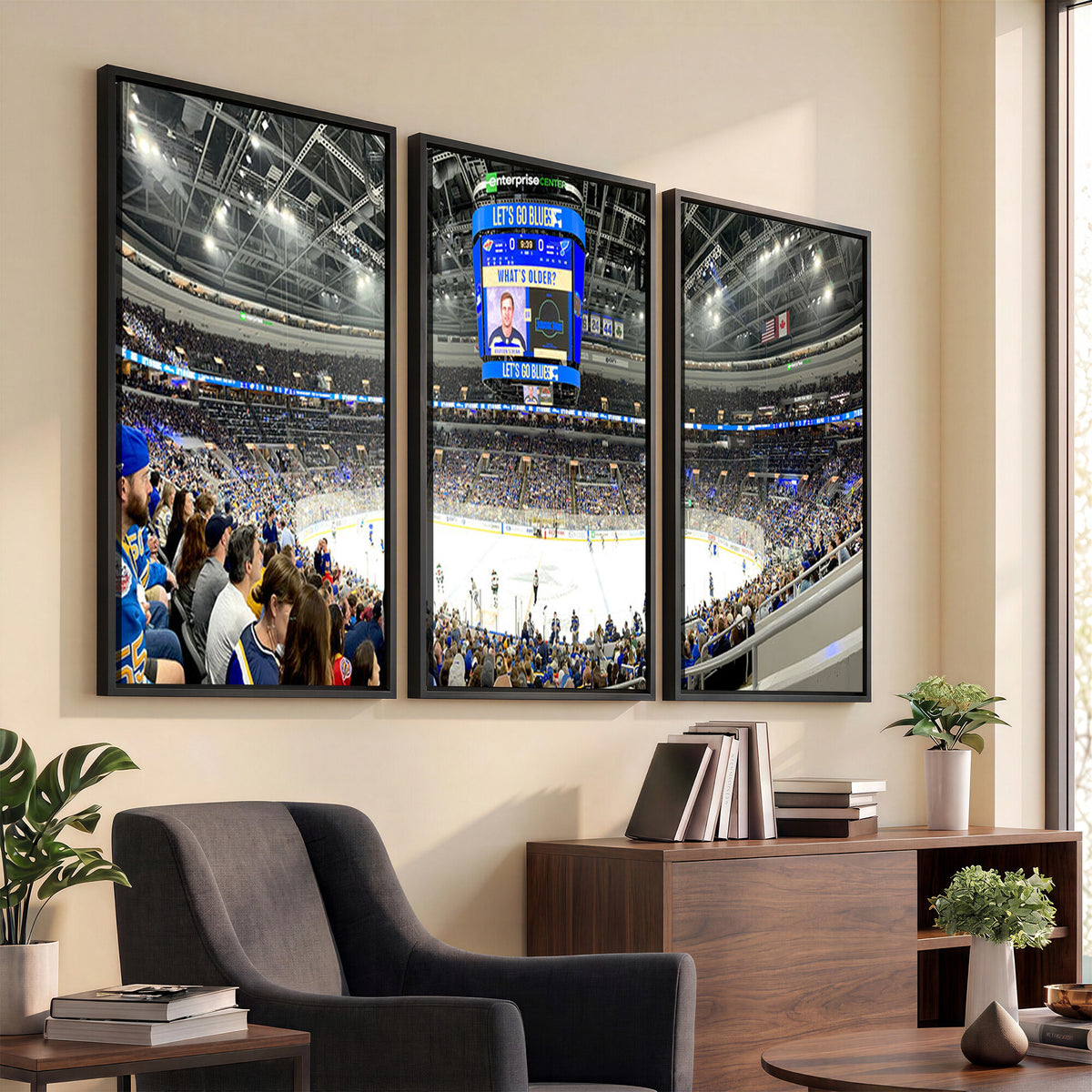 55708-MGV-CV-36X24 - Enterprise Center, Missouri St. Louis Blues Ice Hockey