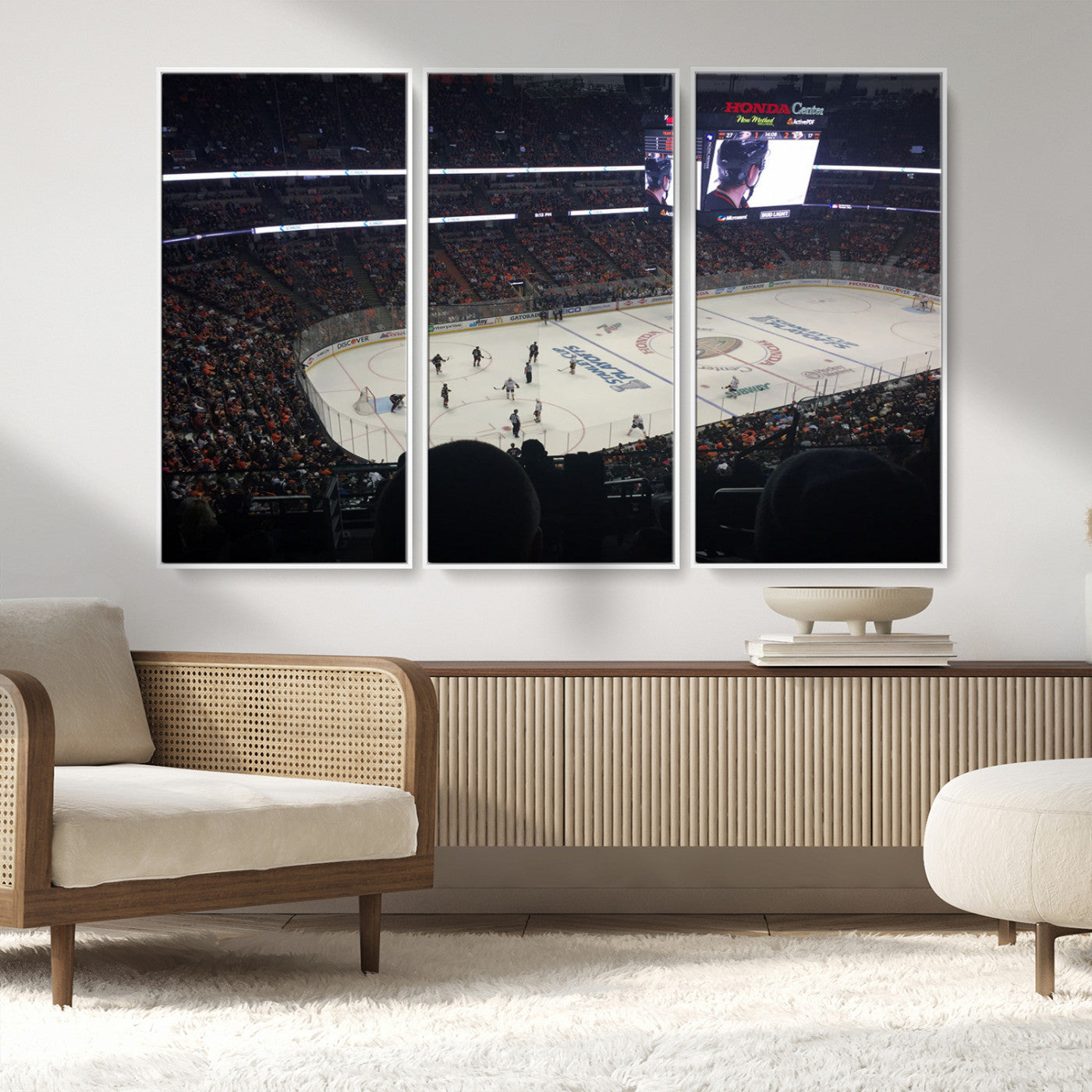 MGV-FC-48X32-3P - Honda Center California Anaheim Ducks Hockey Stadium Wall Art, Honda Center California Stadium Wall