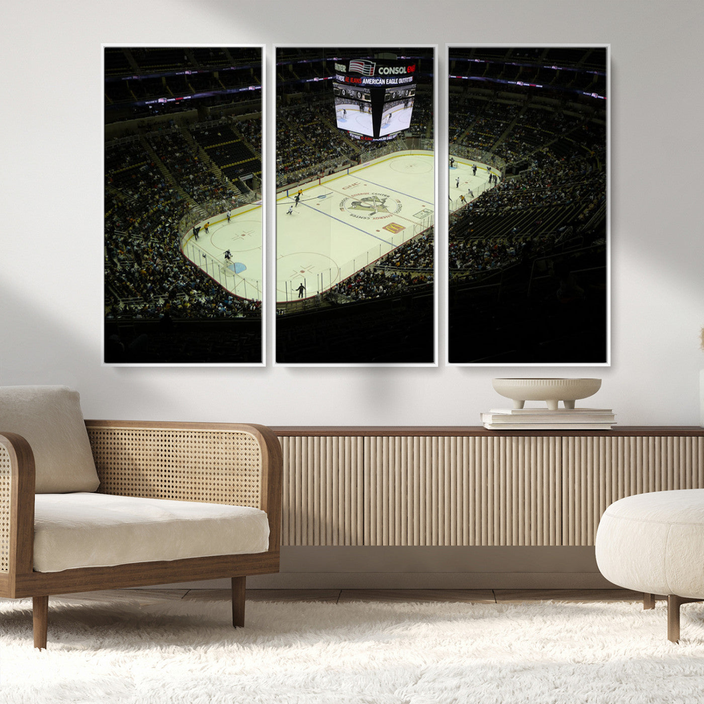 MGV-FC-48X32-3P - PPG Paints Arena Pennsylvania Pittsburgh Penguins Hockey Stadium Canvas, Pennsylvania Pittsburgh