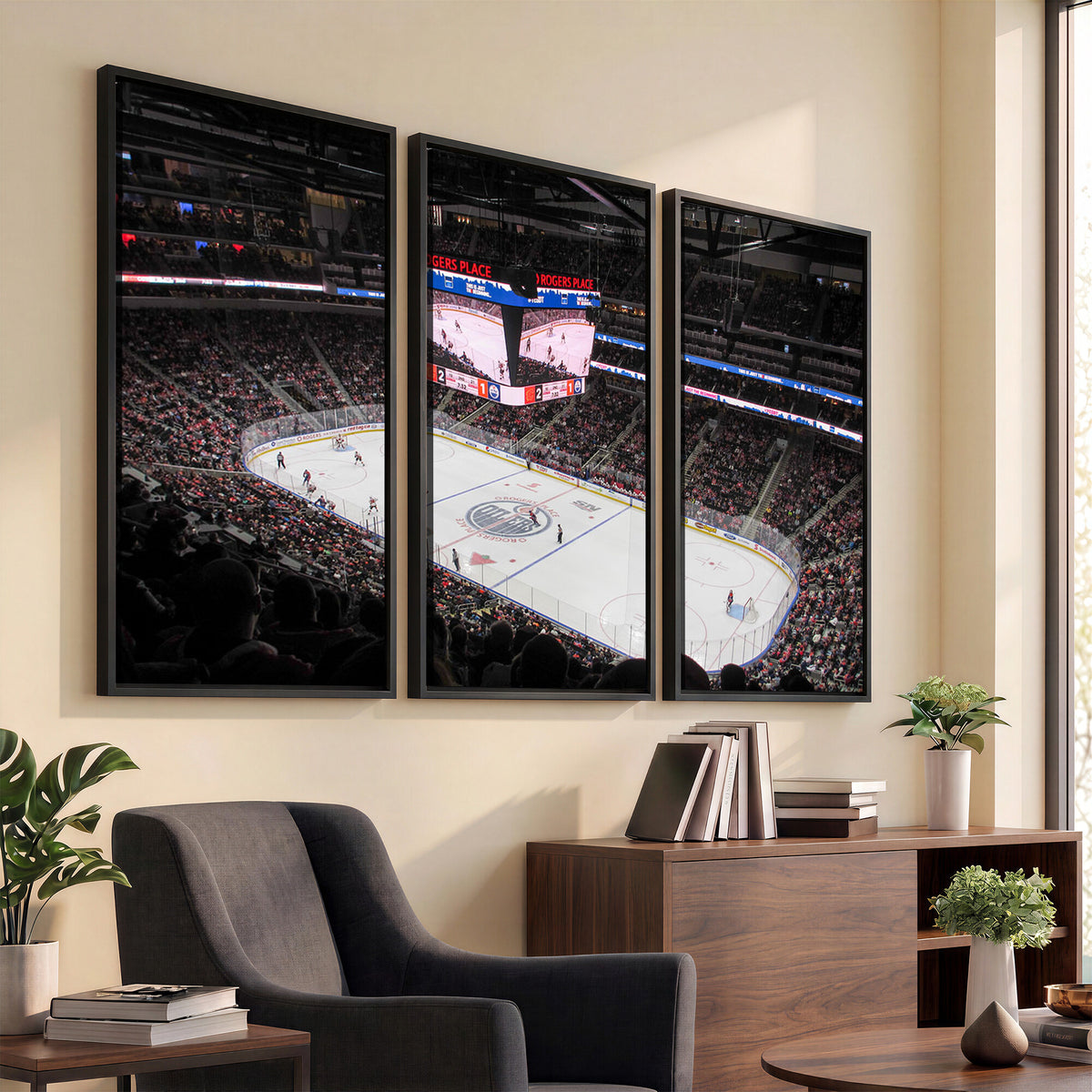 71180-MGV-CV-36X24 - Rogers Place Edmonton Oilers Ice Hockey Stadium Wall Art