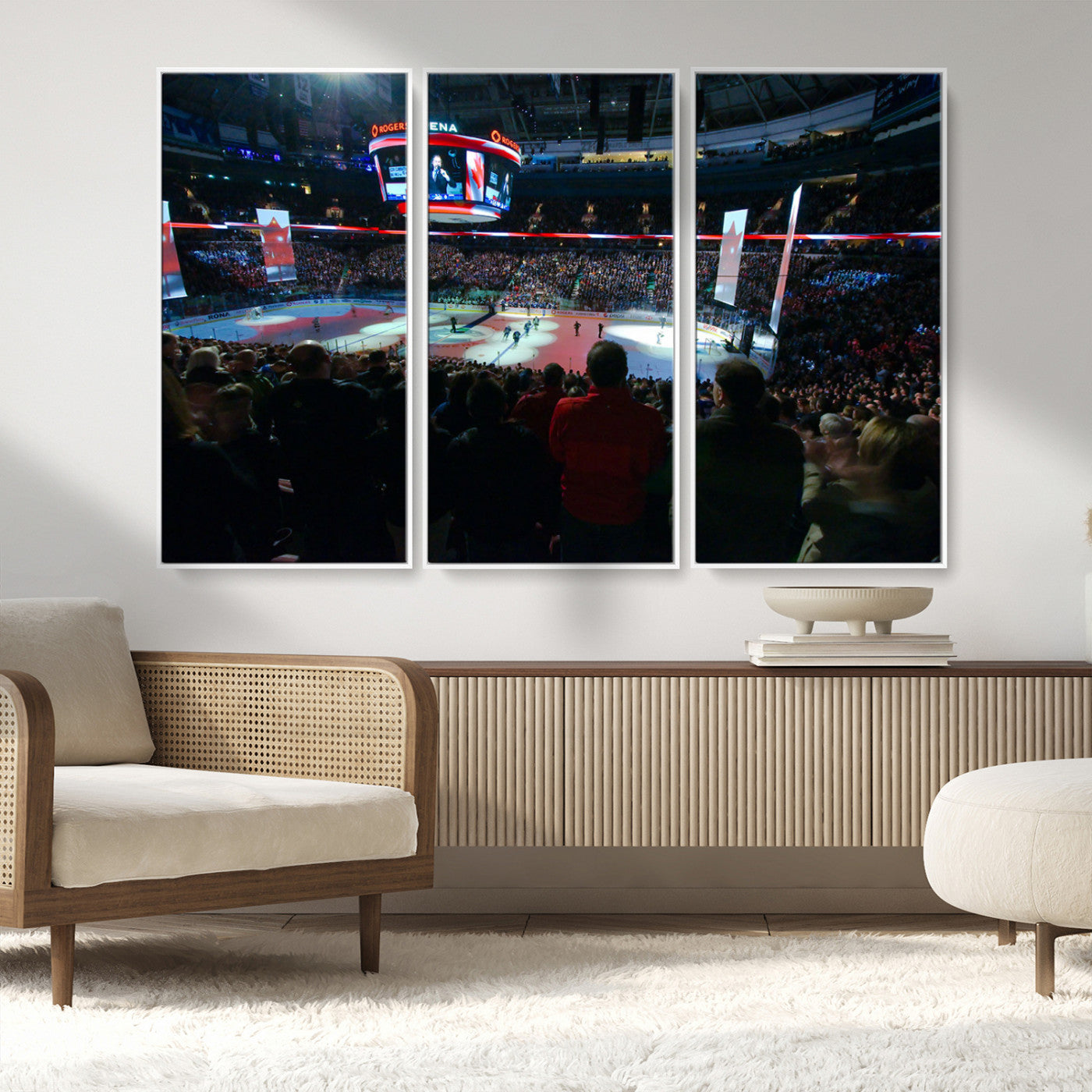 MGV-FC-48X32-3P - Rogers Arena Vancouver Canucks Ice Hockey Stadium Wall Art, Vancouver Canucks Ice Hockey Print