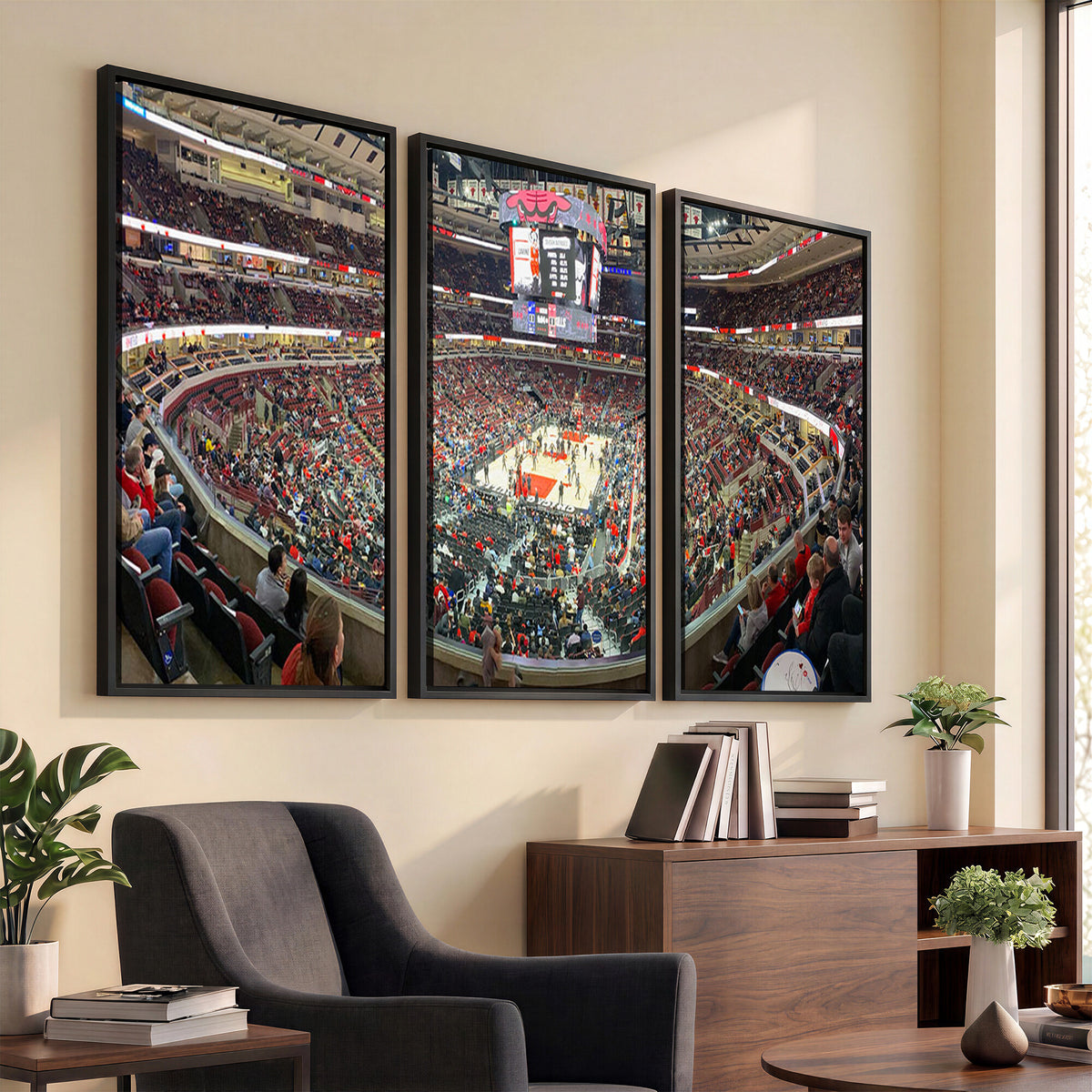 43481-MGV-CV-36X24 - United Center Chicago Bulls Stadium Wall Art Canvas Print