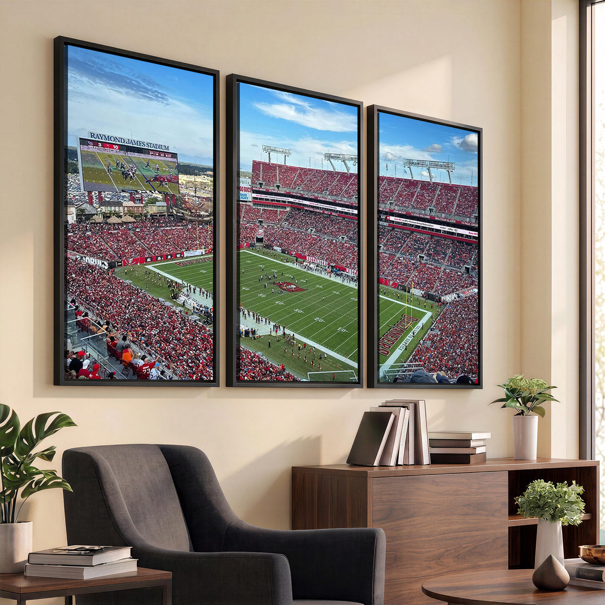52828-MGV-CV-36X24 - Florida Tampa Raymond James Stadium Wall Art Canvas Print - NFL Football Stadium Print Canvas