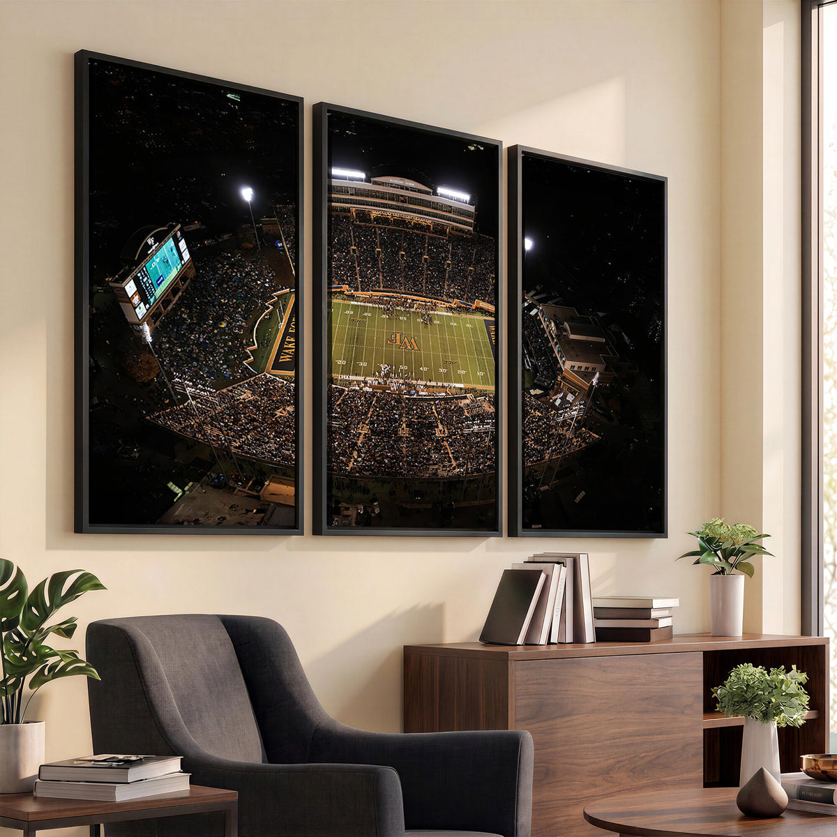 20605-MGV-CV-36X24 - Wake Forest University Demon Deacons Canvas Print, Football Team Wall Art