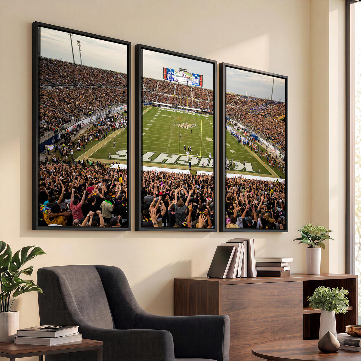 38659-MGV-CV-36X24 - UCF Knights Football Team Print - Orlando FBC Mortgage Stadium Canvas Print