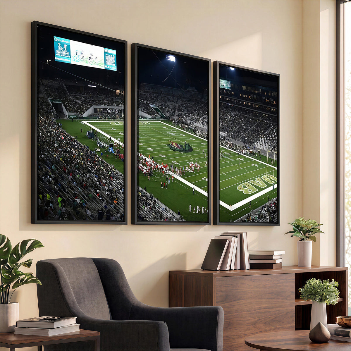 81740-MGV-CV-36X24 - UAB Blazers Football Team Print - Birmingham Protective Stadium Wall Art Canvas Print