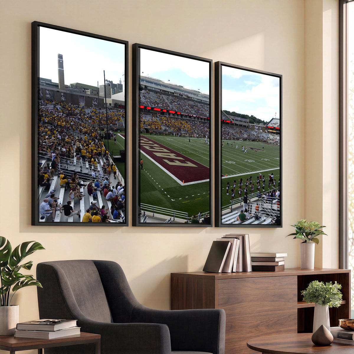 61503-MGV-CV-36X24 - Boston College Eagles Football Team Print - Boston Alumni Stadium Wall Art Canvas Print