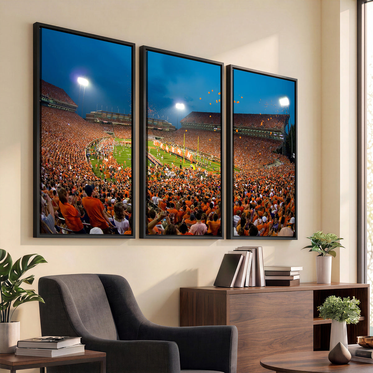 26196-MGV-CV-36X24 - Clemson University Tigers Football Team Print, Clemson