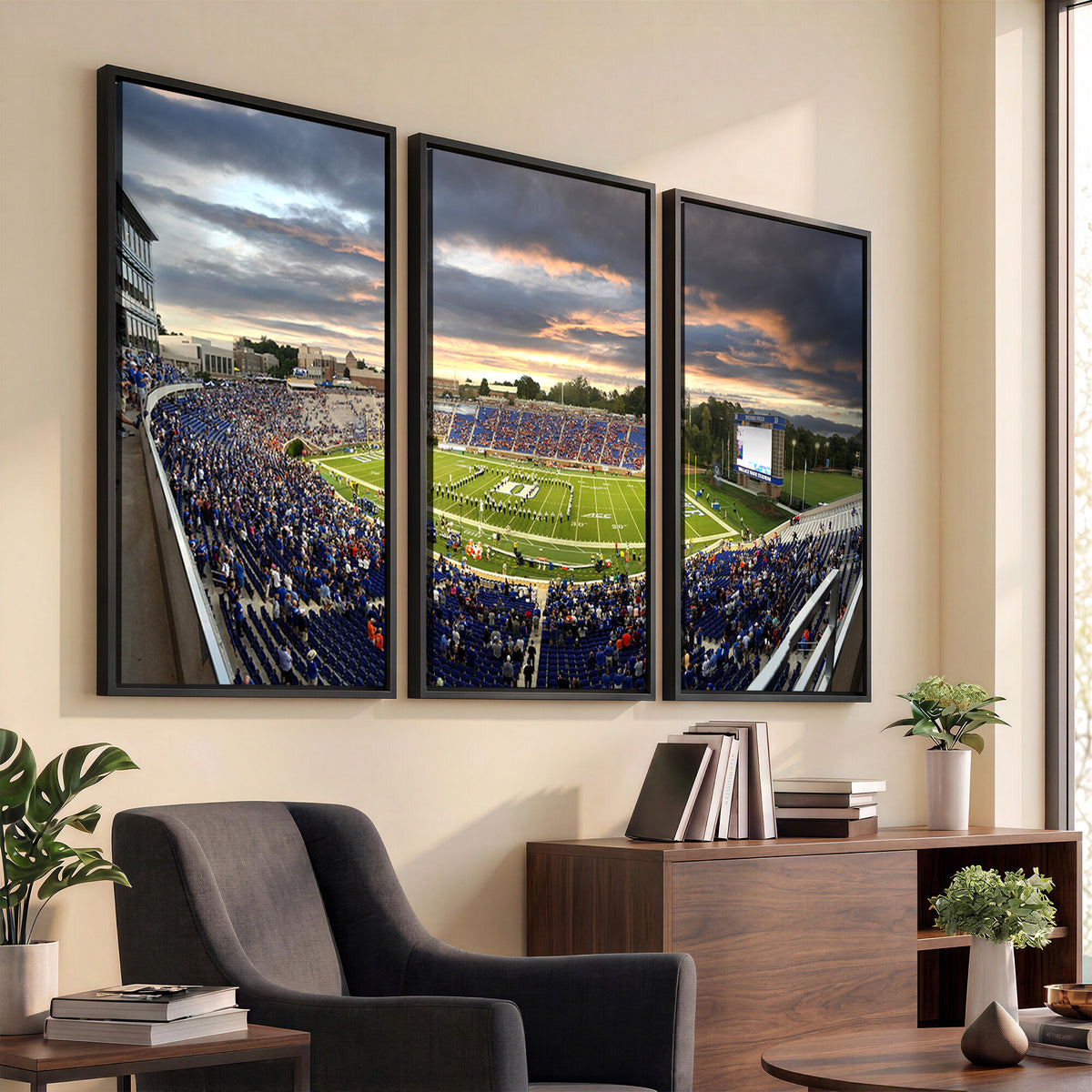 60433-MGV-CV-36X24 - Duke University Blue Devils Football Team Print, Durham