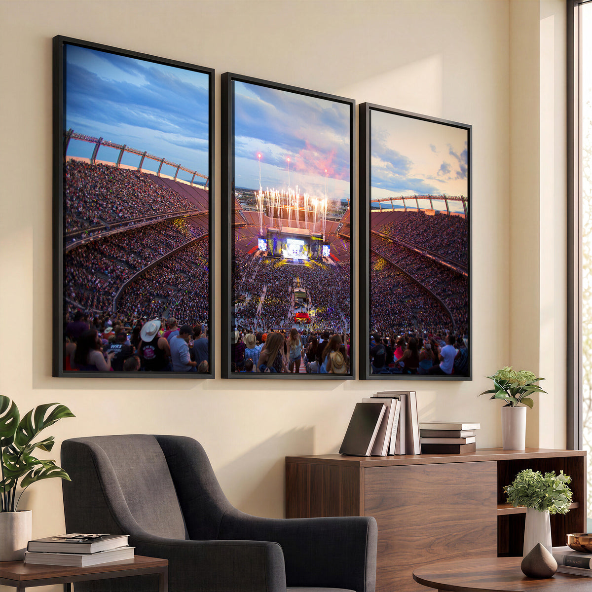 24689-MGV-CV-36X24 - Denver Broncos Football Team Print Canvas, Empower Field