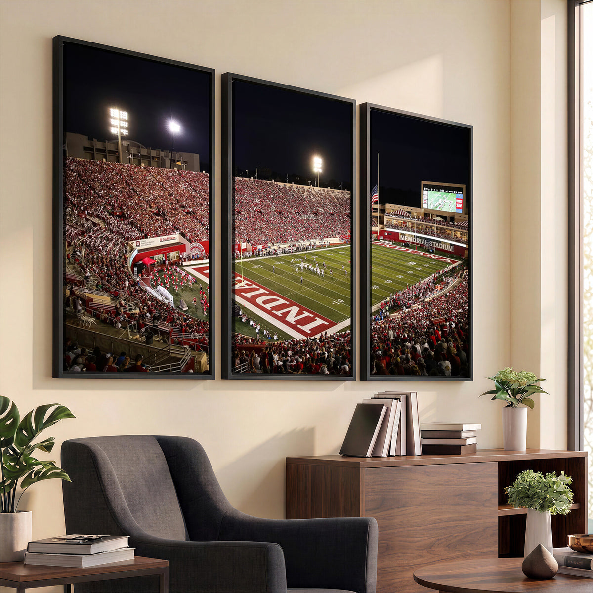 82748-MGV-CV-36X24 - Indiana University Hoosiers Football Team Print Canvas