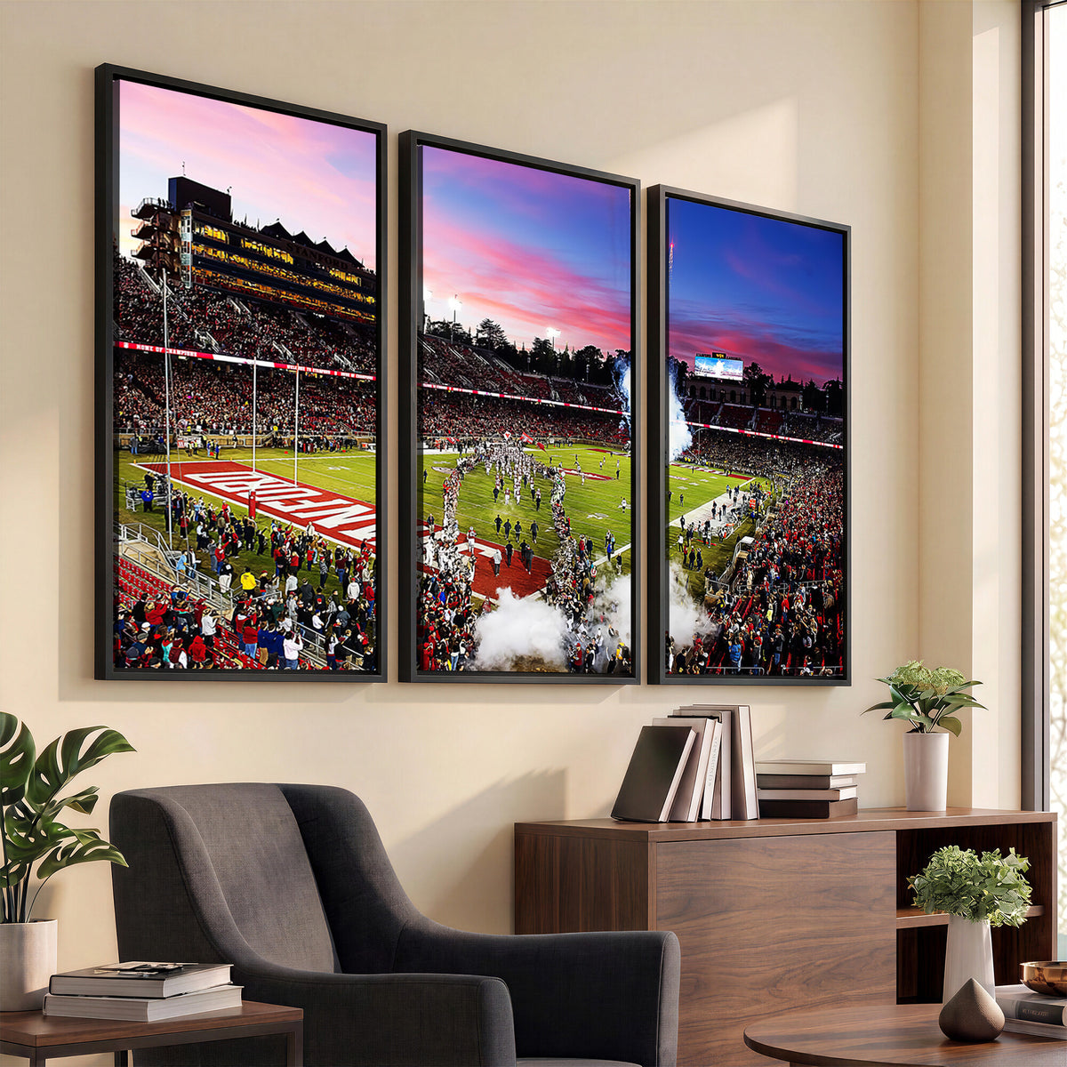 25557-PAN-FL-20X10 - Stanford University Cardinal Football Team Print - Stanford Stadium Wall Art Canvas Print