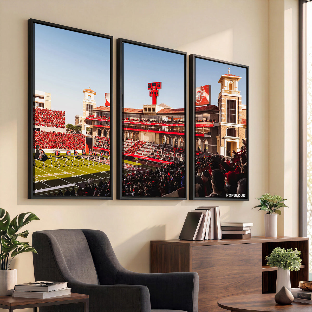 89744-MGV-CV-36X24 - Jones AT&T Stadium Texas Tech Red Raiders Wall Art
