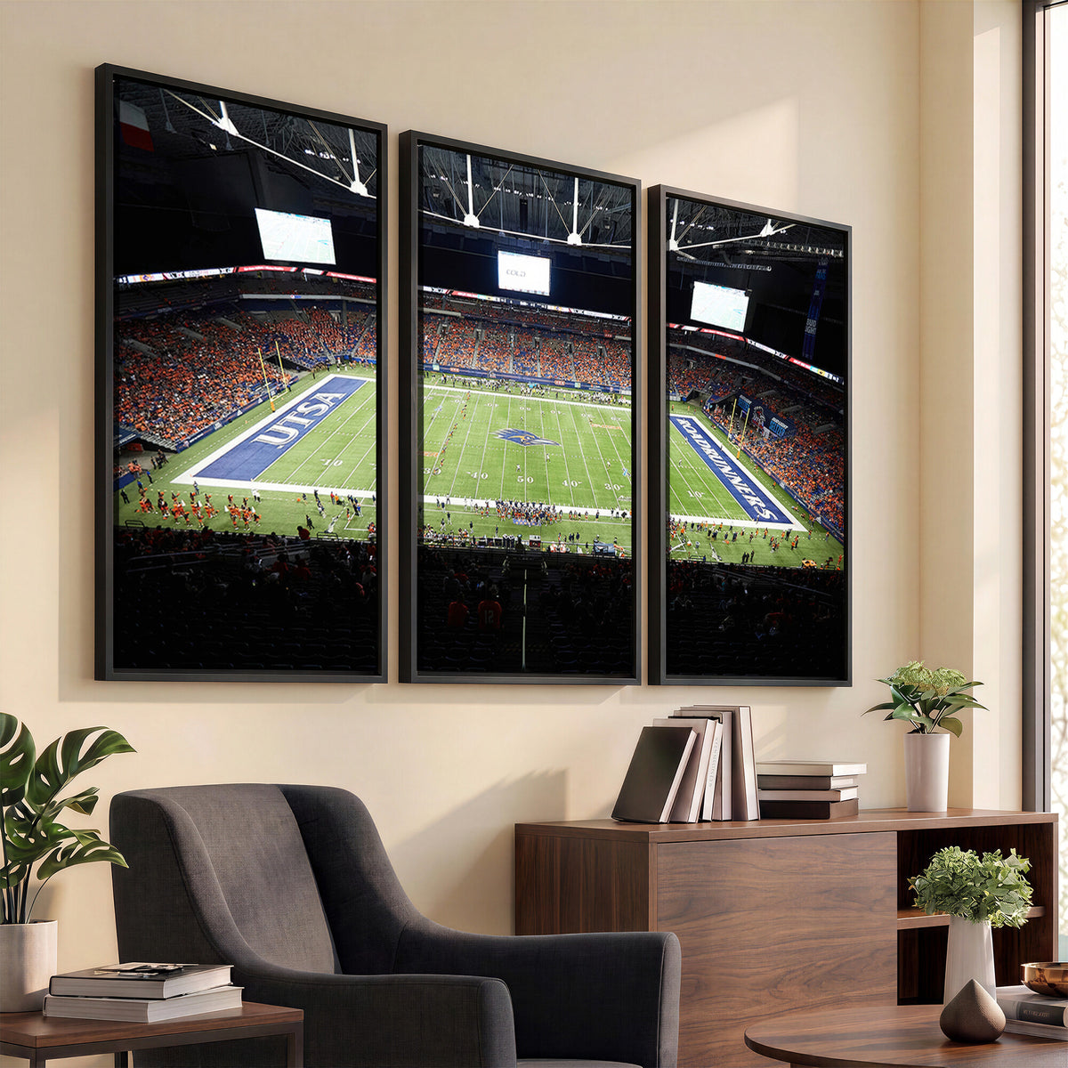 98617-MGV-CV-36X24 - The University of Texas at San Antonio Roadrunners Football Team Print, San Antonio Alamodome