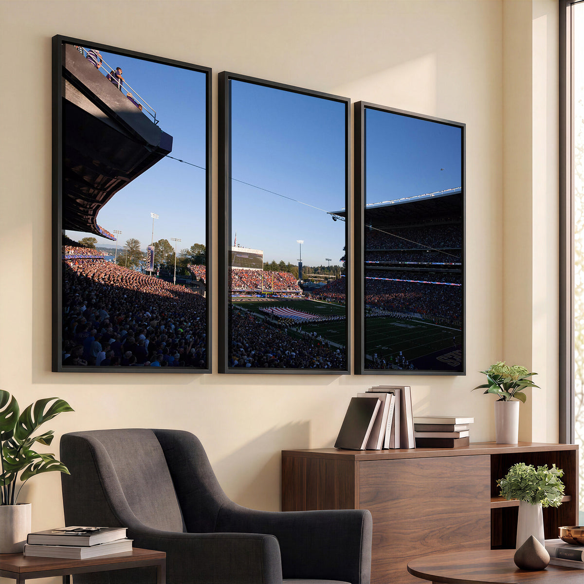 55028-MGV-CV-36X24 - The University of Washington Huskies Football Team Print