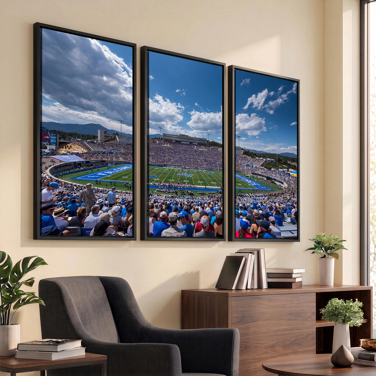 59281-MGV-CV-36X24 - Air Force Falcons Football Team Print, Colorado Springs
