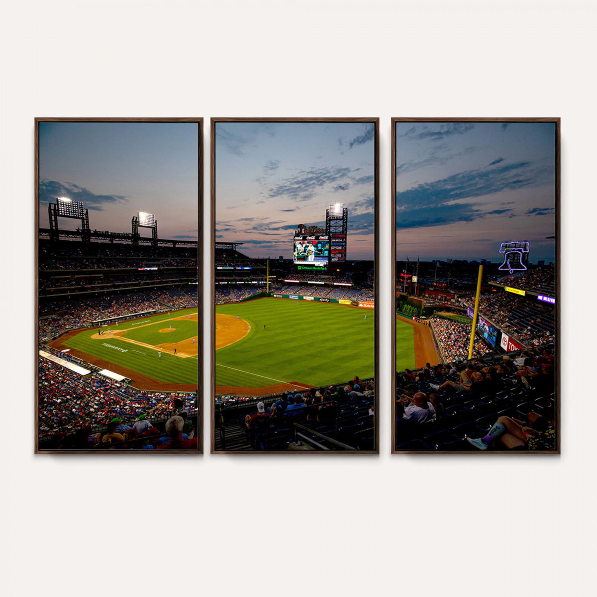 17415-MGV-CV-36X24 - Philadelphia Phillies Baseball Team Print, Citizens Bank Park Stadium Wall Art Canvas Print