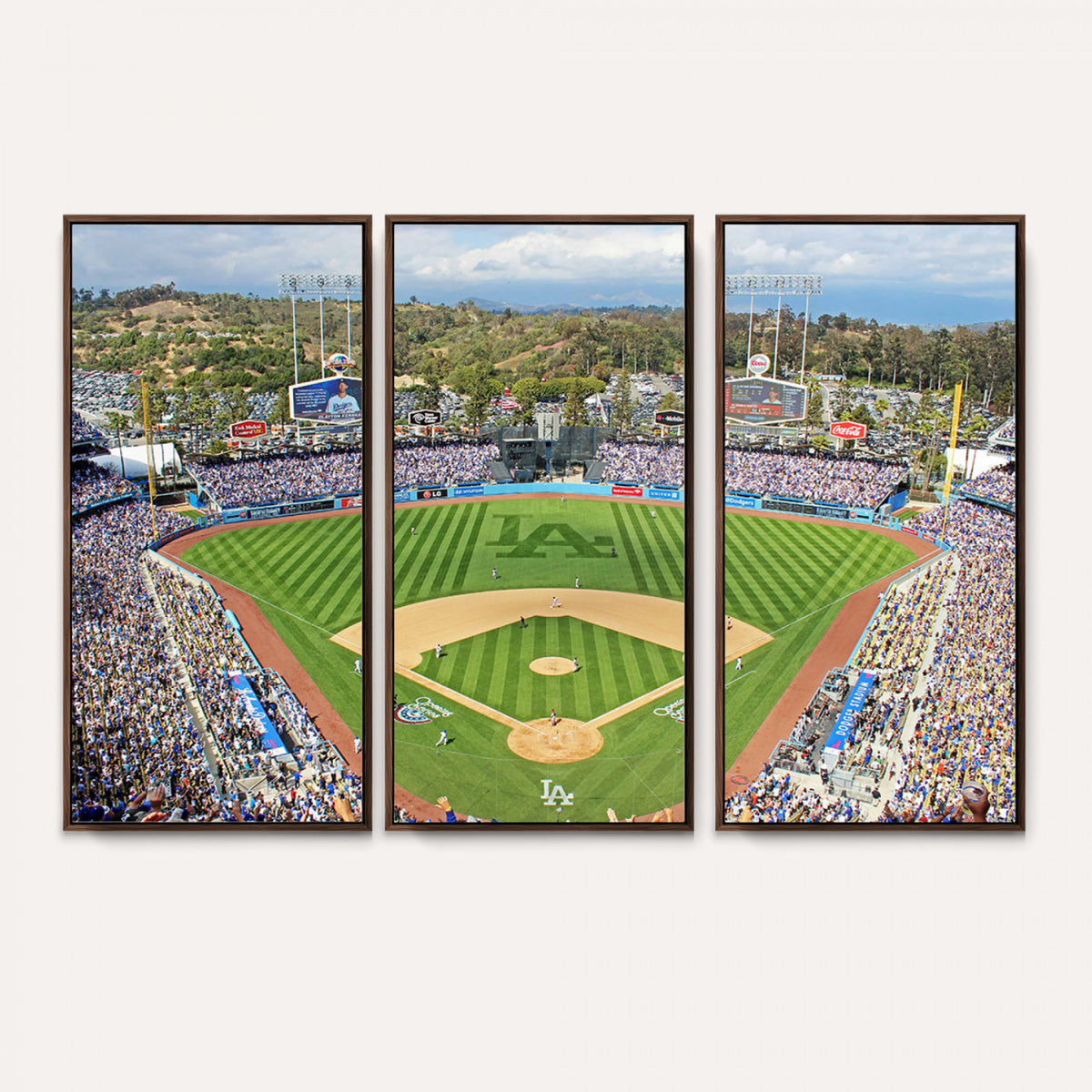 34760-MGV-CV-36X24 - Citi Field Wall Art Print | 3-Panel New York Mets Baseball Stadium Canvas Print