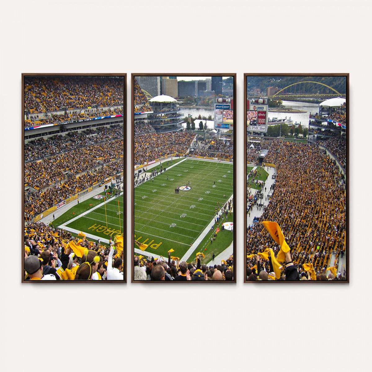 51419-MGV-CV-36X24 - Pittsburgh Steelers Print, Pittsburgh Heinz Field Stadium Wall Art Canvas Print