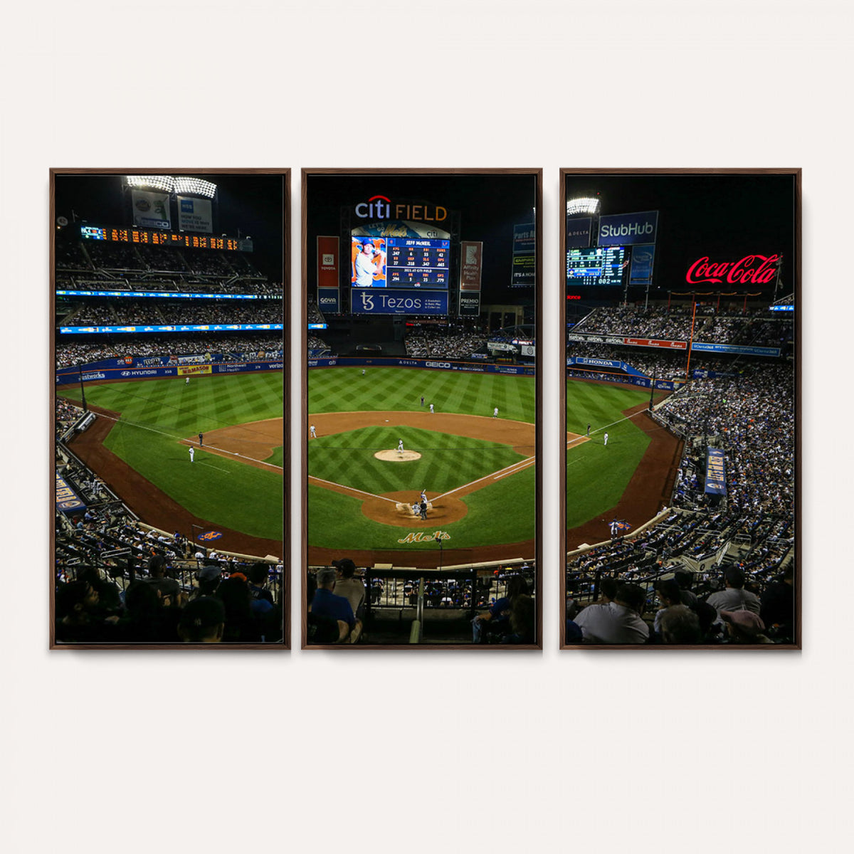 83979-MGV-CV-36X24 - Oakland Athletics Baseball Print, RingCentral Coliseum Stadium Wall Art Canvas