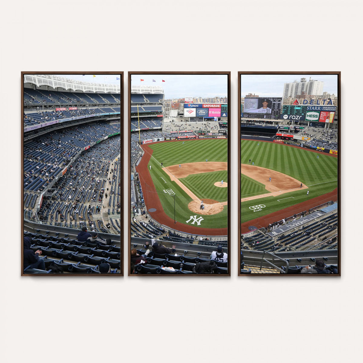 45784-MGV-CV-36X24 - New York Yankees Baseball Team Print, Yankee Stadium Wall Art Canvas Print