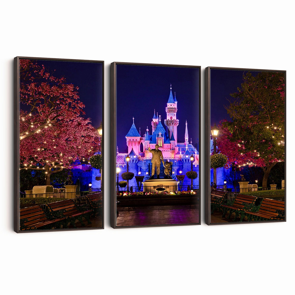 79435-MGV-CV-24X16 - Castle Large Wall Art, Disney Magic Kingdom Kids Room Decor and Christmas Gift