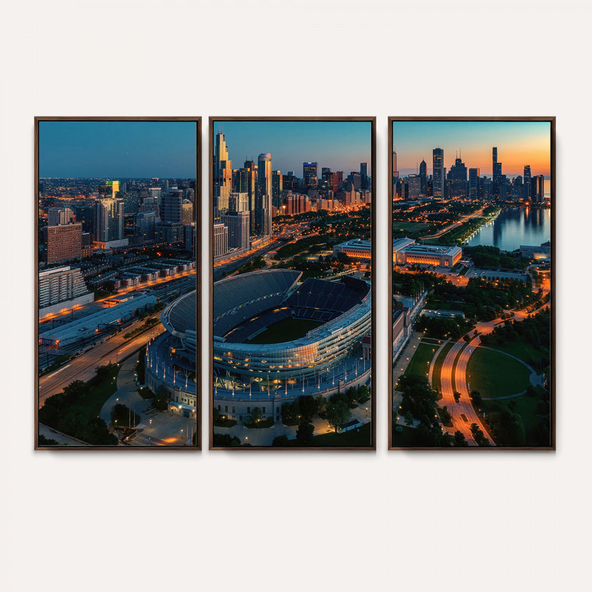 36690345-MGV-CV-36X24 - Chicago Bears Soldiers Field Wall Art Canvas Print