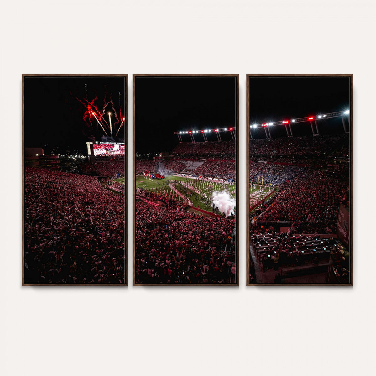 60690191-MGV-CV-36X24 - William Brice Stadium Wall Art Print, Baseball Game Room