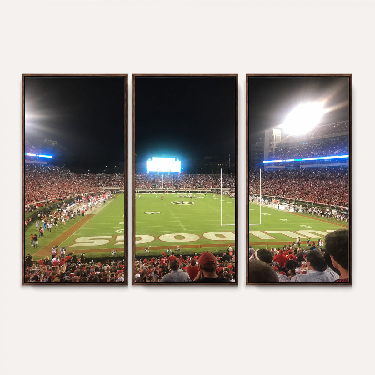 16230786-MGV-CV-36X24 - Dooley Stadium Wall Art, Sports Arena Panoramic Canvas Print, Modern Stadium Landscape Artwork for Home, Office