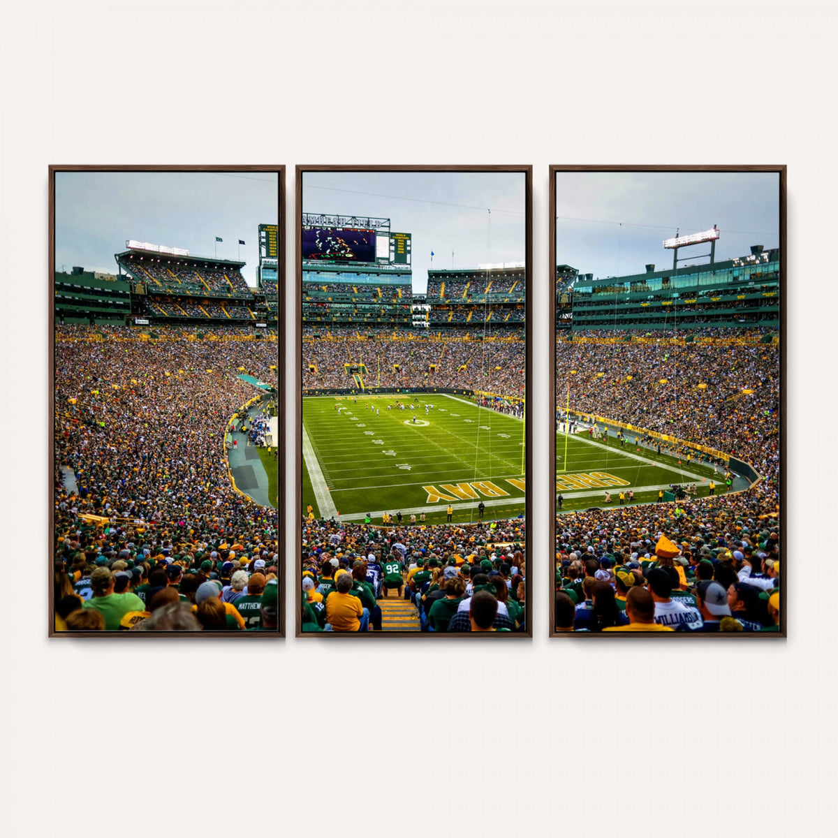 GBP101-MGV-CV-36X24 - Green Bay Packers Lambeau Field Stadium Wall Art Canvas Print