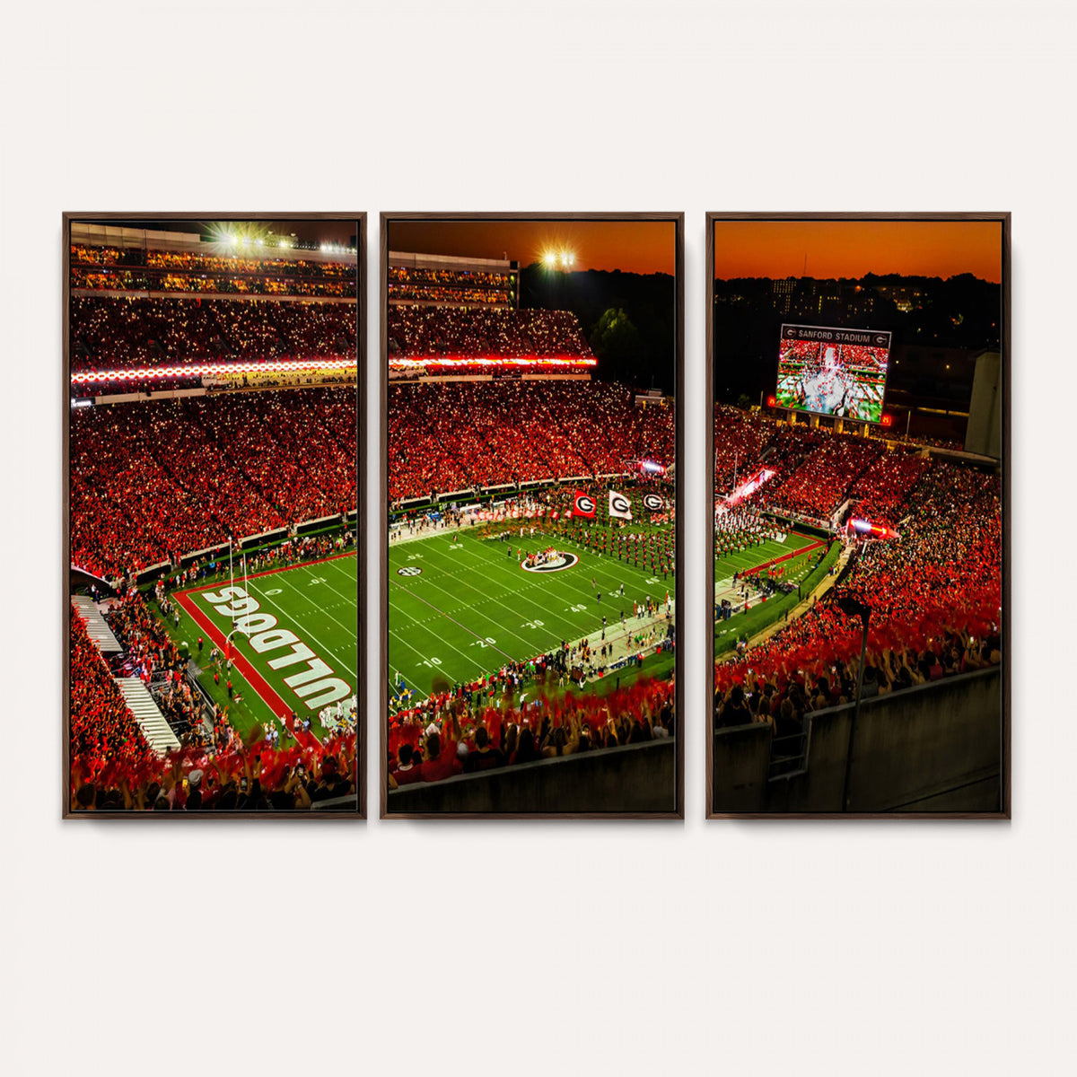 48894104-MGV-CV-36X24 - Georgia Bulldogs Stadium Wall Art Canvas Print, Sanford Stadium