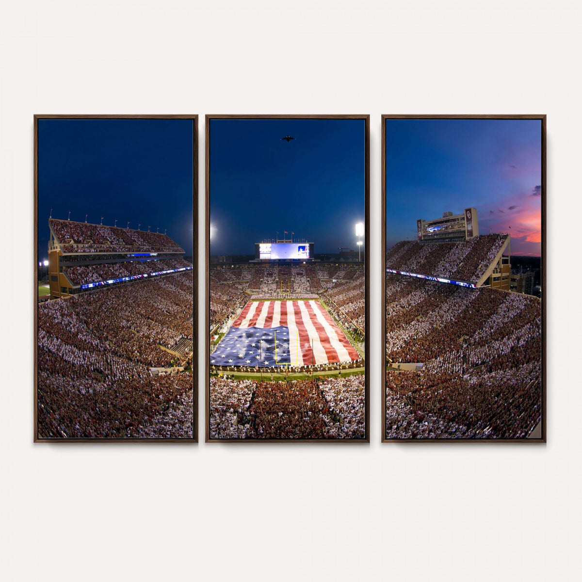 12979182-MGV-CV-36X24 - Oklahoma Sooners Memorial Stadium Wall Art Canvas Print