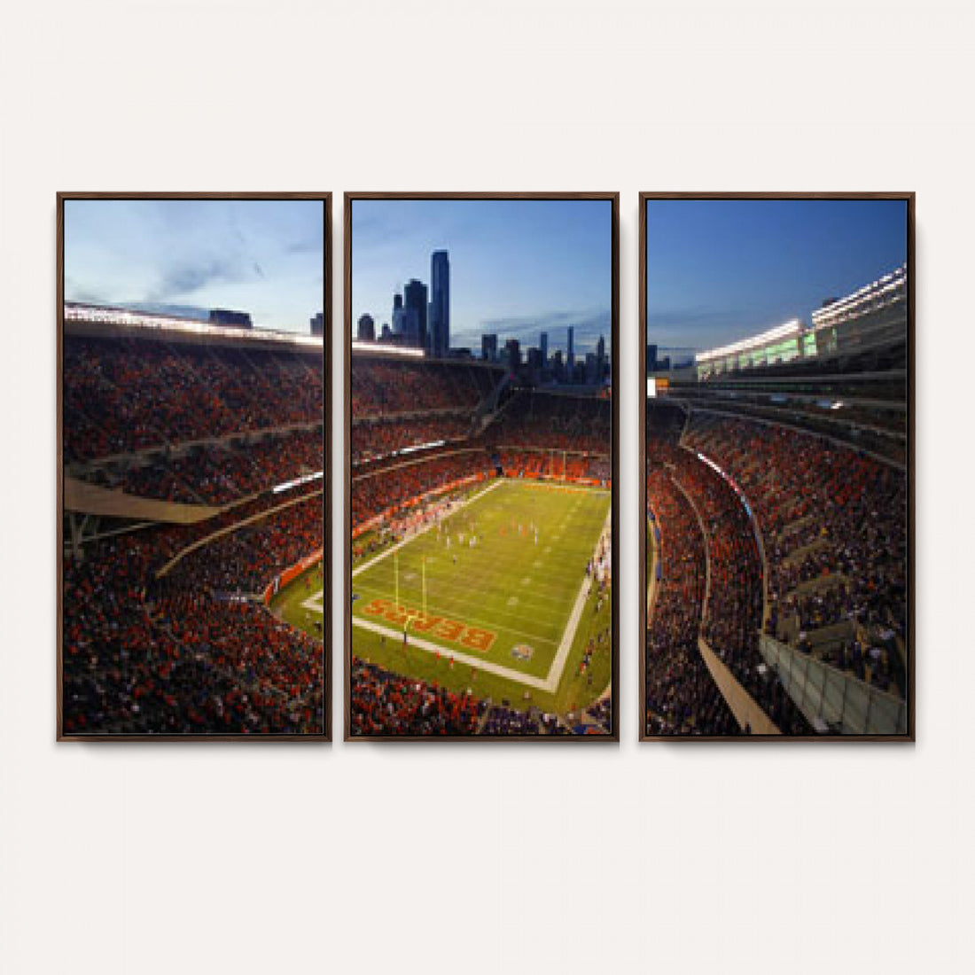 Chicago Bears Soldier Field Canvas Wall Art, NFL Stadium Panorama