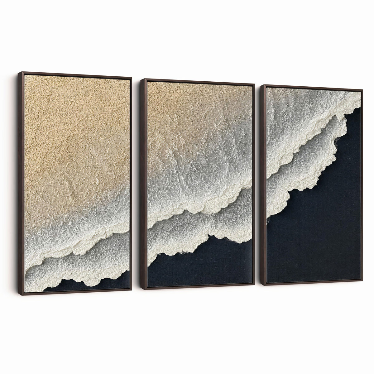 32969959-MGV-CV-24X16 - Abstract Ocean Wave Canvas Wall Art, Coastal Beach Wall Decor for Living Room